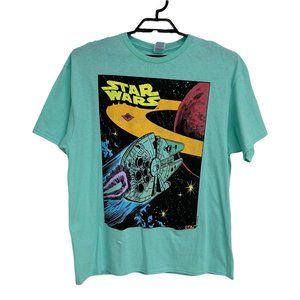 Lucas film Ltd. Star Wars Men's Tee short sleeve green size XL
